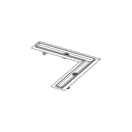 TECEdrainline - Rynny odpływowe kątowę z taśmą uszczelniającą Seal System 1000 mm