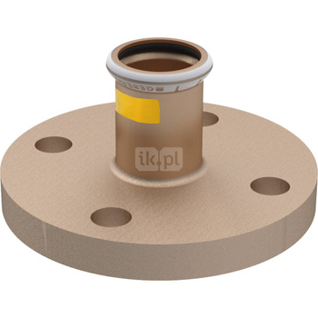 Kołnierz GEBERIT Mapress Kupfer Gas przejściowy PN Miedź x Miedź (Mufa zaciskowa x Kołnierz)