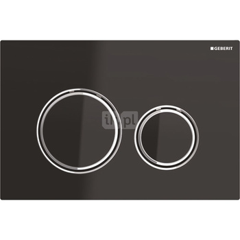 Przycisk uruchamiający Geberit Sigma21, przedni, szkło czarne