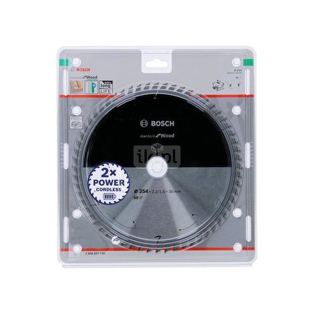 Ostrze do piły tarczowej bezprzewodowej Standard for Wood 305 x 2,2 / 1,6 x 30 T60