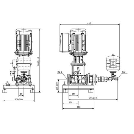 Hydrofor WILO SiBoost Smart 1 Helix VE częstotliwość 50/60 Hz, prędkość obrotowa 2900obr/min