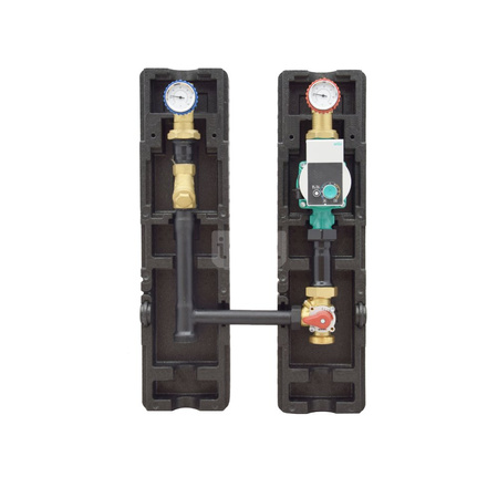 Grupa mieszająco – pompowa  D-SMT 250 – DN 32/25 (1 1/4”) z izolacją, bez pompy, z przyłączem pod pompę gwintowaną DN25(180mm)