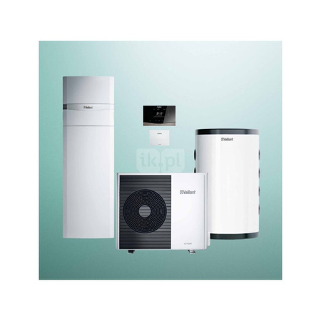Pakiet Systemowy OZE - Pompa ciepła powietrzna powietrze-woda split VAILLANT VWL 55/5AS aroTHERM 4.9kW 400V + Centrala grzewcza uniTOWER VWL 58/5IS + Regulator sensoCOMFORT VRC 720 + Zasobnik buforowy VP RW 45/2B