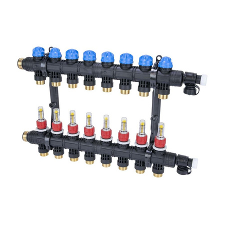 Rozdzielacz ProCalida EF1 K 8 obiegów grzewczych, G1", 0,2 - 1,6 l/min