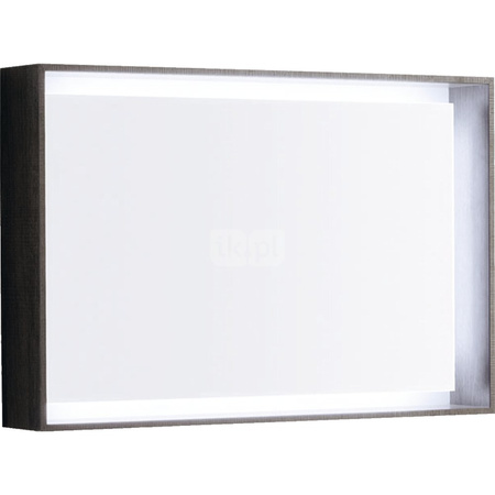 Lustro Citterio 90x60 cm, dąb czarny