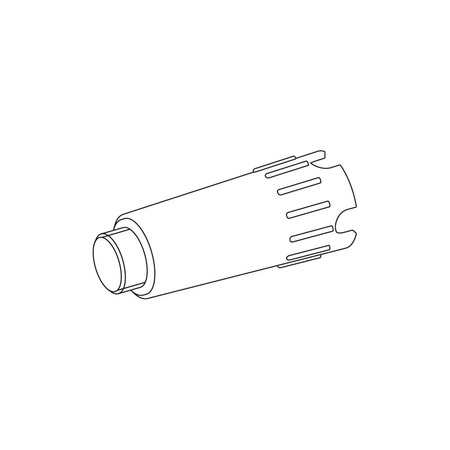 TECEflex - Korek z tworzywa do prób cisnien. czerwony