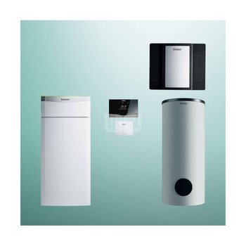 Pakiet systemowy OZE - Pompa ciepła gruntowa solanka-woda VAILLANT VWF 57/4 flexoTHERM 14.4kW 400V + Regulator sensoCOMFORT VRC 720 + Zasobnik c.w.u. VIH RW400/3BR