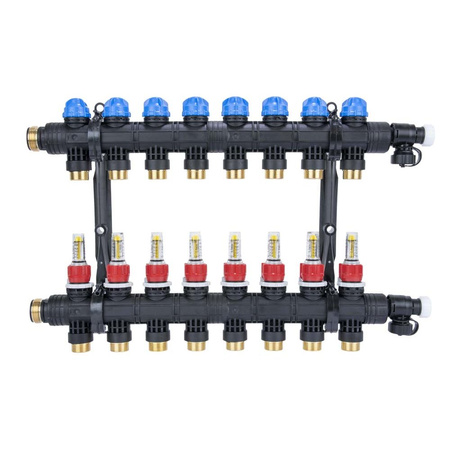 Rozdzielacz ProCalida EF1 K 8 obiegów grzewczych, G1", 0,2 - 1,6 l/min
