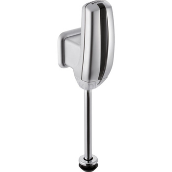 Elektroniczny zawór spłukujący Geberit do pisuaru, natynkowy, przyłącze tylne, zasilanie bateryjne, chrom-mat