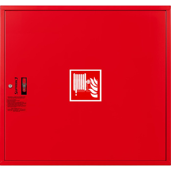 Hydrant DN33 zawieszany, wąż 30m, ocynk fasada, zamek patent, RAL 3000