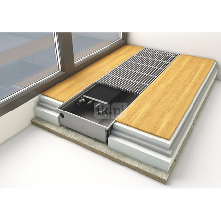 Grzejnik konwektorowy ZEHNDER Terraline 190/2800mm, kolor Aluminiowy Naturalny, moc 815W