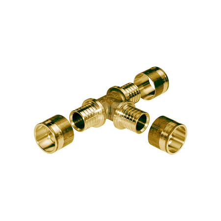 Złączka T 50/40/32 10 bar zacisk. mosiądz
