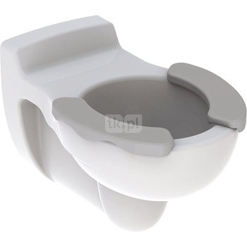 Wisząca miska WC dla dzieci Geberit Bambini, lejowa, z nakładkami na sedes dla dzieci