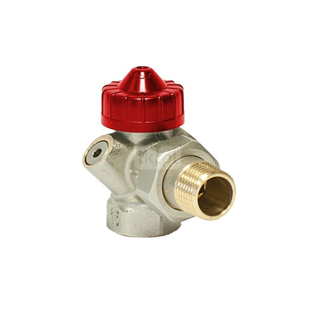 Kątowy termostatyczny regulacyjny zawór przygrzejnikowy VarioQ S DN20 Kvs 0 25