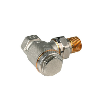 Zawór powrotny regulacyjno-odcinający, do dużych przepływów, Veramax, 1/2", kątowy, kvs=7