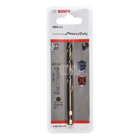 Wiertło prowadzące Plus HSS-Co 7,15 - 105 mm