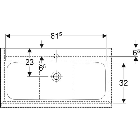 Zestaw: umywalka meblowa iCon slim, z szafką pod umywalkę, dwoma szufladami i zestawem odpływowo-przelewowym do umywalki: 90cm, orzech hickory / melaminowa struktura drewna, lava / matowy