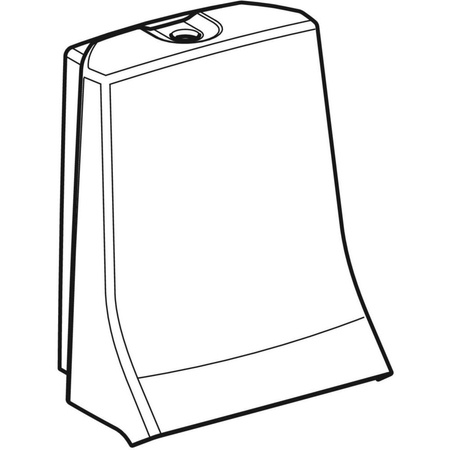 Pokrywa spłuczki AqC8000+ AP, pergamon