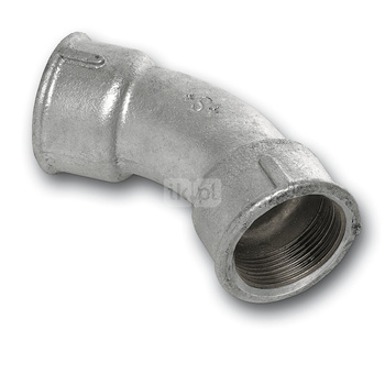 Łuk 45' SANHA 41# Żeliwo 1 1/2'' x 1 1/2'' (GW x GW)