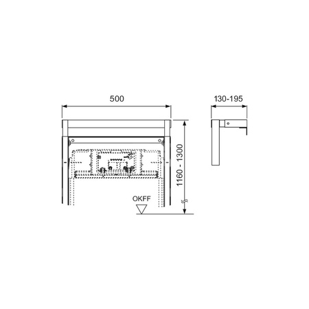 TECEprofil - uniwersalne mocowanie ścienne z regulacją wysokości i głębokości