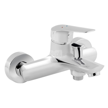 DIJON bateria wannowa ścienna, chrom