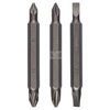 3-częściowy zestaw podwójnych końcówek wkręcających, mieszany (S, PH, PZ) S0,6x4,5-S1,0x5,5, PH1-PH2, PZ1-PZ2, 60 mm