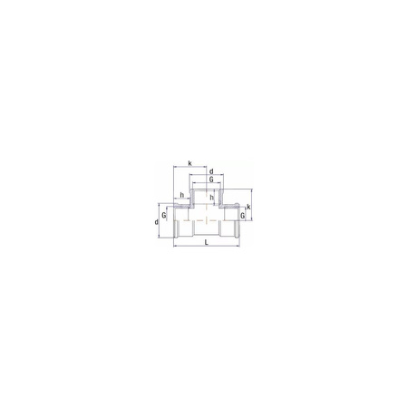 Złącze trójnik RUMET Mosiądz 3/4'' (GW)