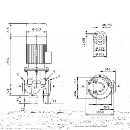 Pompa obiegowa WILO CronoLine-IL typu in-line z silnikiem znormalizowanym 50 Hz 1450obr/min