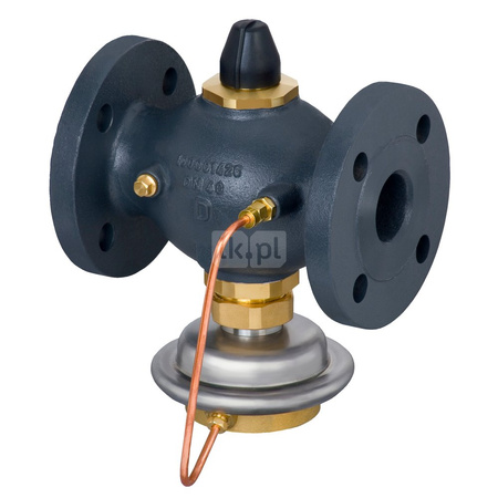 Regulator różnicy ciśnień z ograniczeniem przepływu AVPB-F PN25 50/20 0,5 koł. pow.