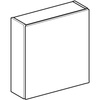 Górna szafka iCon kwadratowa, z jednymi drzwiami 45 cm x 46,7 cm x 15 cm, Biały / Lakierowany matowy