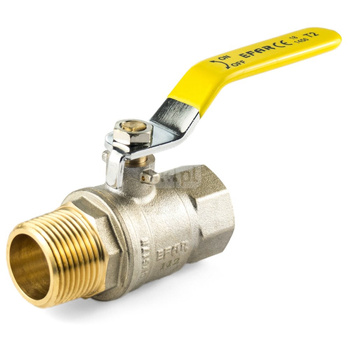 Kurek kulowy do gazu (w-z rączka) ART. 112 DN 3/4”