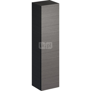 Szafka Xeno2 boczna wysoka 36x170 cm, szary mat płótno