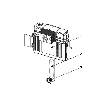 TECEbox - spłuczka podtynkowa do ceramiki stojącej