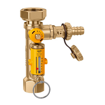Zawór z przepływomierzem 7÷25L/MIN z zaworem spustowym, 3/4"