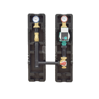 Grupa mieszająco – pompowa  D-SMT 250 – DN 32/25 (1 1/4”) z izolacją, bez pompy, z przyłączem pod pompę gwintowaną DN25(180mm)