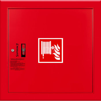 Hydrant DN52 wnękowy ze zwijadłem, wąż 15m, zamek patent, RAL 3000