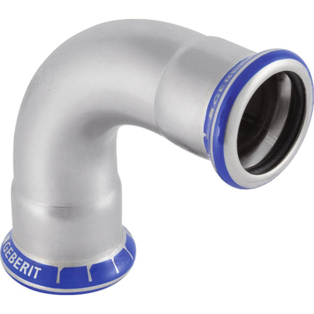 Kolano GEBERIT Mapress Edelstahl Stal nierdzewna x Stal nierdzewna 12mm x 12mm DN 10 x DN 10 (Mufa zaciskowa x Mufa zaciskowa)