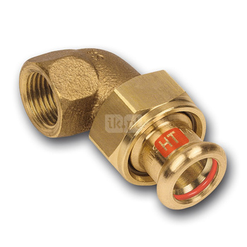 Śrubunek 45' SANHA Press Solar Miedź 28 mm x 1'' (ZW x GW)