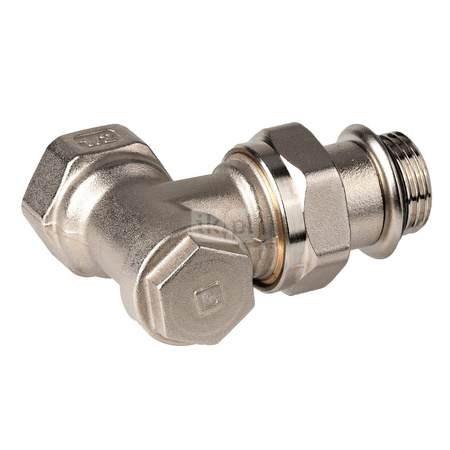 Zestaw do grzejników bocznozasilanych: głowica Thera-6 T3019W0 + Zawór termostatyczny, kątowy, wkładka SX, 1/2" V2030ESX15 + zawór powrotny, kątowy, 1/2", V2430E0015A