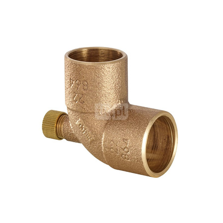 4000 Kolano Dwukielichowe 90º z Odpowietrznikiem 28mm