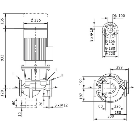 Pojed. standard. pompa dławnicowa CronoLine- IL 100/170-30/2-S1
