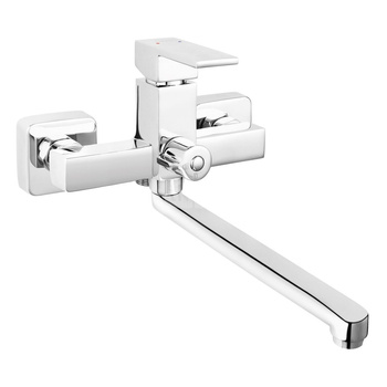 ZICCO bateria umywalkowa ścienna z przyłączem natrysku, chrom