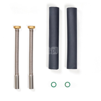 Podłączenie hydrauliczne c.o. uniTOWER, zawiera: 2 podłączenia elastyczne 2x425mm(stal nierdzewna, elastyczna, zakończenie na za