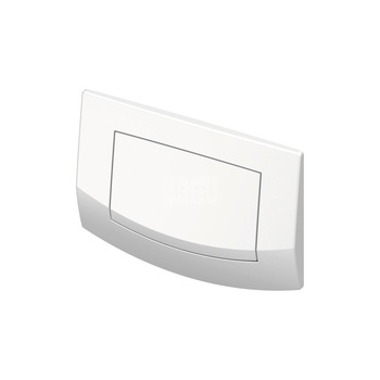 TECEambia - przycisk spłukujący do WC z tworzywa, biały, pojedynczy