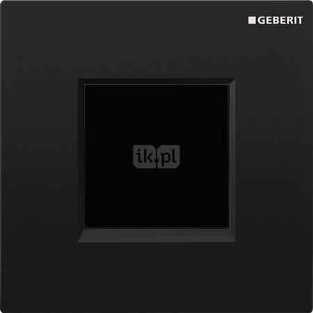 Elektroniczny zawór spłukujący Geberit do pisuaru, zasilanie 230V, Typ 30, czarny-chrom bł.-czarny
