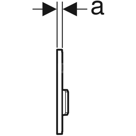 Pneumatyczny zawór spłukujący Geberit do pisuaru, Typ 50, sand