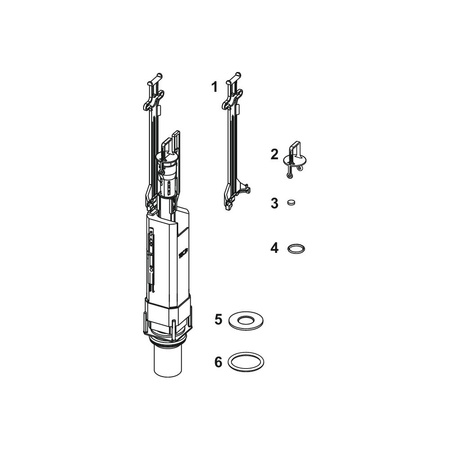 TECEprofil - Kompletny zawór spustowy A3 z koszem i dociskiem zaworu