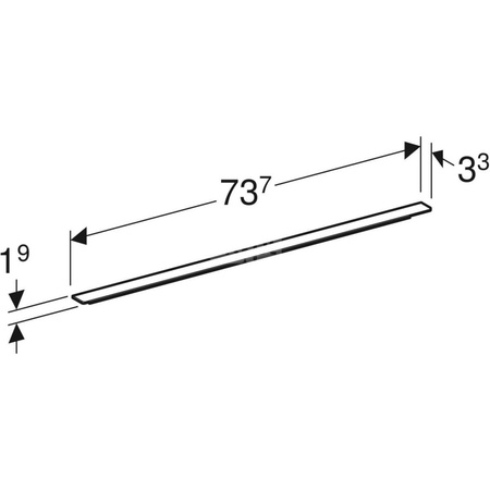 Uchwyt iCon: Lava / matowy, 73.7cm