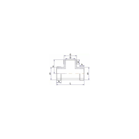 Złącze trójnik RUMET Mosiądz 3/4'' (GZ)