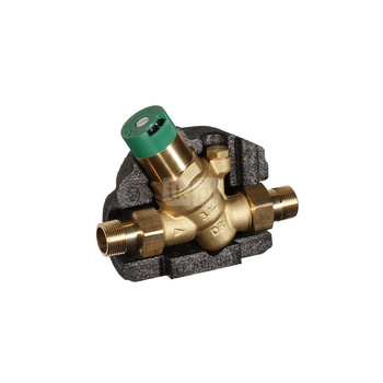 Regulator ciśnienia do ciepłej wody do temp. 80°C (krótko 95°C), ze śrubunkami 3/4”